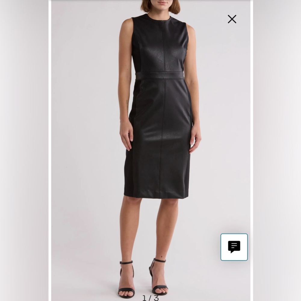 Spanx faux leather dress L
